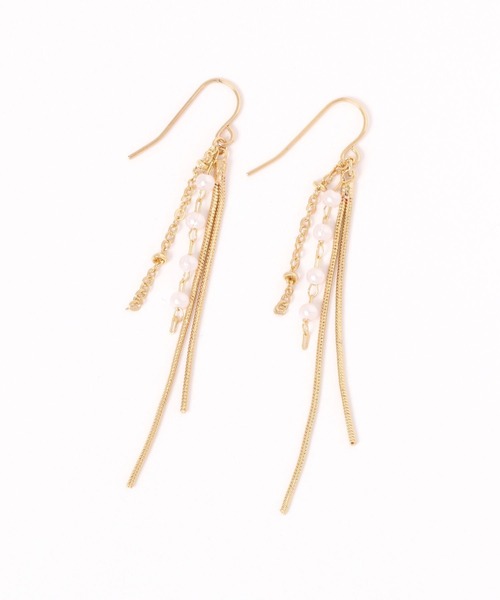 LAKOLE（ラコレ）の「ロングチェーンフィッシャーピアス / 589099（ピアス（両耳用）・レディース・その他1/その他2・FREE）」の2枚目の写真