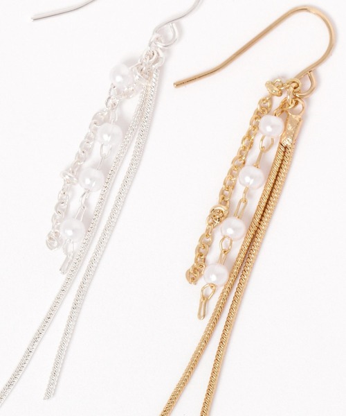 LAKOLE（ラコレ）の「ロングチェーンフィッシャーピアス / 589099（ピアス（両耳用）・レディース・その他1/その他2・FREE）」の4枚目の写真