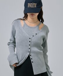 mystic（ミスティック）の「アメスリニットカーデSET（カーディガン/ボレロ）」