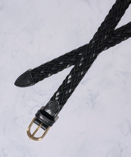 SADDLERS(サドラーズ)の「【Saddler's/サドラーズ】コンビネーションレザーメッシュベルト(ベルト・メンズ・ダークブラウン/ブラック・LARGE/X-LARGE/SMALL/MEDIUM)」の3枚目の写真