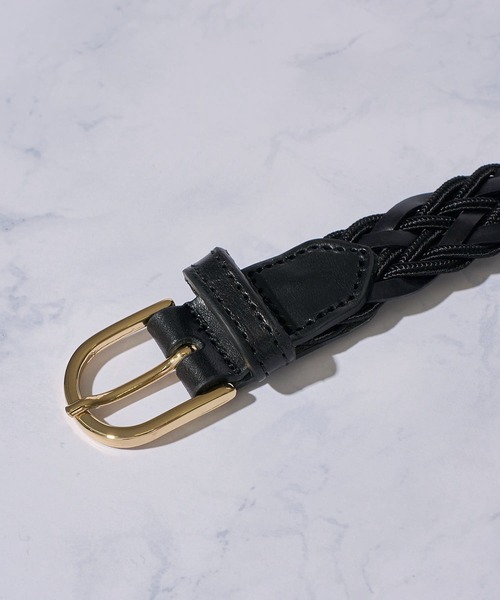 SADDLERS(サドラーズ)の「【Saddler's/サドラーズ】コンビネーションレザーメッシュベルト(ベルト・メンズ・ダークブラウン/ブラック・LARGE/X-LARGE/SMALL/MEDIUM)」の5枚目の写真