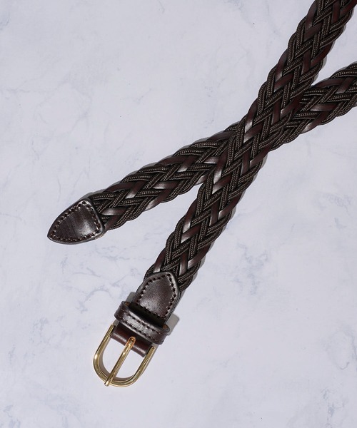 SADDLERS(サドラーズ)の「【Saddler's/サドラーズ】コンビネーションレザーメッシュベルト(ベルト・メンズ・ダークブラウン/ブラック・LARGE/X-LARGE/SMALL/MEDIUM)」の4枚目の写真