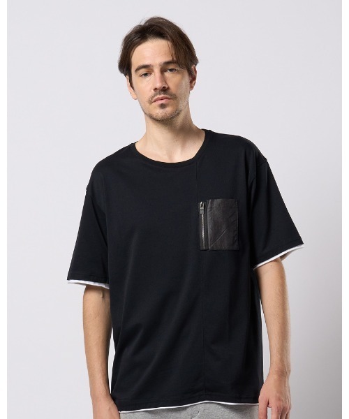 wjk（ダヴルジェイケイ）の「cool touch zip-pocket S/S（Tシャツ/カットソー・メンズ・ホワイト/ブラック/カーキ/グレー・SMALL/MEDIUM/LARGE/X-LARGE）」の11枚目の写真