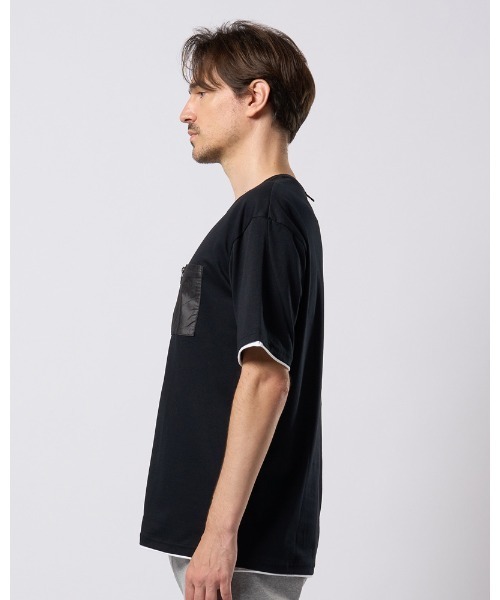 wjk（ダヴルジェイケイ）の「cool touch zip-pocket S/S（Tシャツ/カットソー・メンズ・ホワイト/ブラック/カーキ/グレー・SMALL/MEDIUM/LARGE/X-LARGE）」の12枚目の写真