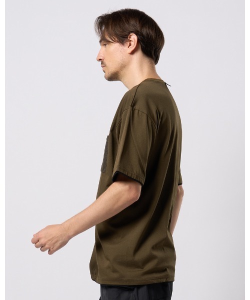 wjk（ダヴルジェイケイ）の「cool touch zip-pocket S/S（Tシャツ/カットソー・メンズ・ホワイト/ブラック/カーキ/グレー・SMALL/MEDIUM/LARGE/X-LARGE）」の15枚目の写真