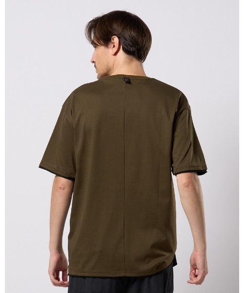 wjk（ダヴルジェイケイ）の「cool touch zip-pocket S/S（Tシャツ/カットソー・メンズ・ホワイト/ブラック/カーキ/グレー・SMALL/MEDIUM/LARGE/X-LARGE）」の16枚目の写真