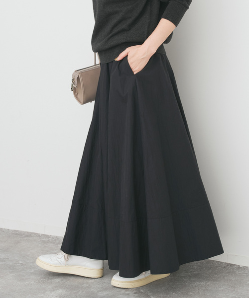 Spick & Span(スピックアンドスパン)の「コットンナイロンサーキュラースカート(スカート・レディース・ホワイト系その他/ブラック・36/38)」の6枚目の写真