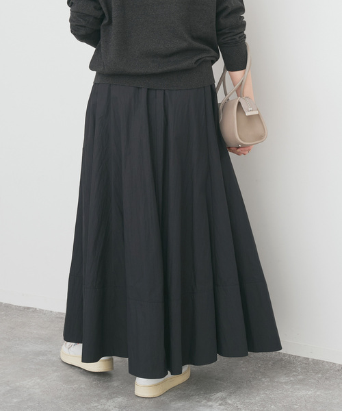 Spick & Span(スピックアンドスパン)の「コットンナイロンサーキュラースカート(スカート・レディース・ホワイト系その他/ブラック・36/38)」の7枚目の写真