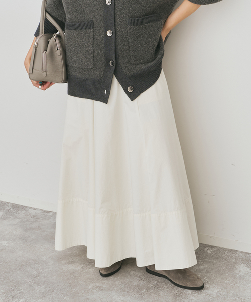 Spick & Span(スピックアンドスパン)の「コットンナイロンサーキュラースカート(スカート・レディース・ホワイト系その他/ブラック・36/38)」の11枚目の写真