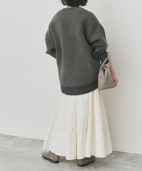 Spick & Span(スピックアンドスパン)の「コットンナイロンサーキュラースカート(スカート・レディース・ホワイト系その他/ブラック・36/38)」の14枚目の写真