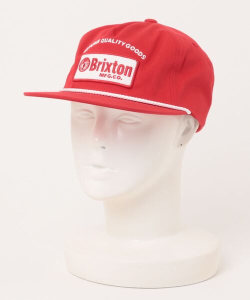 BRIXTON（ブリクストン）の「BRIXTON/ブリクストン キャップ TRADESMAN MP SNPK フラットバイザー スナップバック 11895（キャップ・メンズ・レッド・FREE）」の3枚目の写真