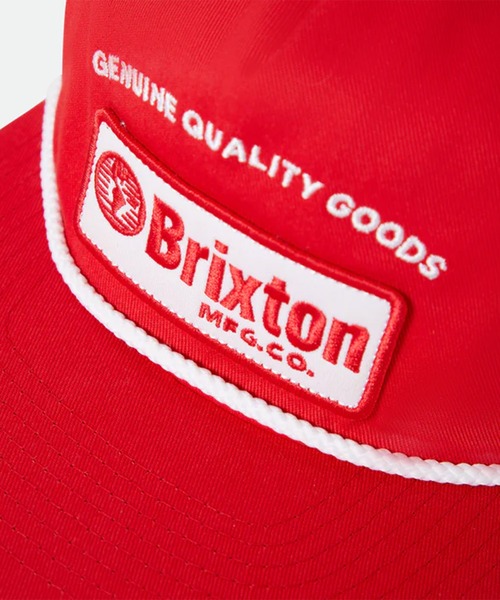 BRIXTON（ブリクストン）の「BRIXTON/ブリクストン キャップ TRADESMAN MP SNPK フラットバイザー スナップバック 11895（キャップ・メンズ・レッド・FREE）」の4枚目の写真