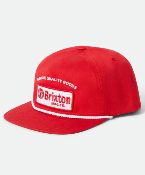 BRIXTON（ブリクストン）の「BRIXTON/ブリクストン キャップ TRADESMAN MP SNPK フラットバイザー スナップバック 11895（キャップ・メンズ・レッド・FREE）」の6枚目の写真