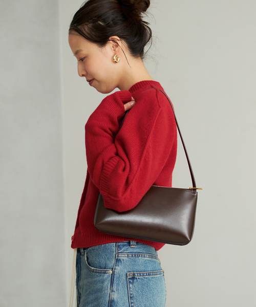 plage(プラージュ)の「JANE SMITH / ジェーンスミス 別注 7G BIG SHOULDER CREW カーディガン(カーディガン/ボレロ・レディース・レッド/グレー・FREE)」の10枚目の写真
