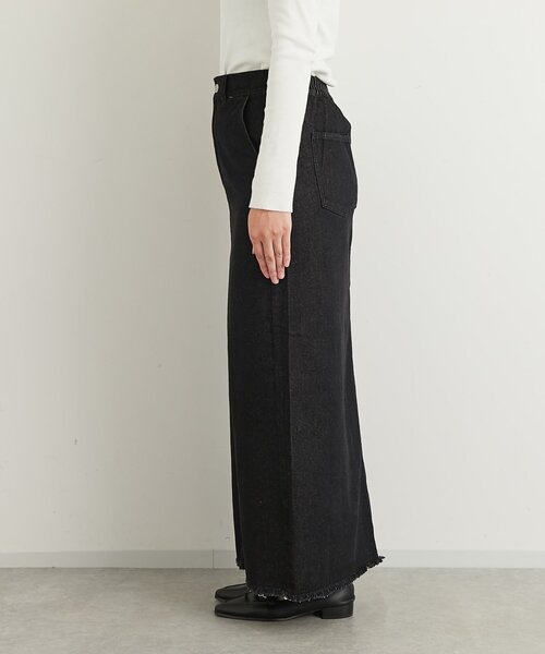 un dix cors（アンディコール）の「《大人カジュアルに◎》裾フリンジデニムスカート（デニムスカート・レディース・グレー/ネイビー/ブラック・FREE）」の15枚目の写真