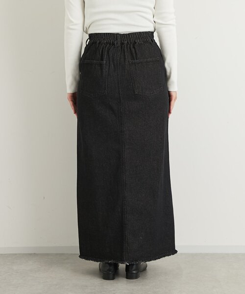 un dix cors（アンディコール）の「《大人カジュアルに◎》裾フリンジデニムスカート（デニムスカート・レディース・グレー/ネイビー/ブラック・FREE）」の16枚目の写真