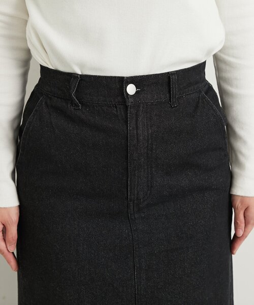 un dix cors（アンディコール）の「《大人カジュアルに◎》裾フリンジデニムスカート（デニムスカート・レディース・グレー/ネイビー/ブラック・FREE）」の17枚目の写真