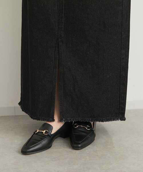 un dix cors（アンディコール）の「《大人カジュアルに◎》裾フリンジデニムスカート（デニムスカート・レディース・グレー/ネイビー/ブラック・FREE）」の21枚目の写真