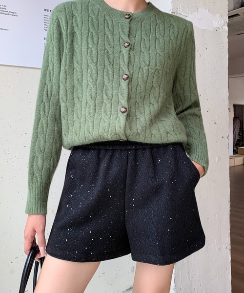 yuue' ( wear )(ユーイ)の「ラメグリッターショートパンツ/キラキラショーツ(その他パンツ・レディース・ブラック/グレー・FREE)」の3枚目の写真