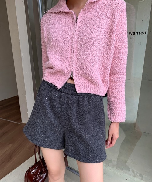 yuue' ( wear )(ユーイ)の「ラメグリッターショートパンツ/キラキラショーツ(その他パンツ・レディース・ブラック/グレー・FREE)」の11枚目の写真