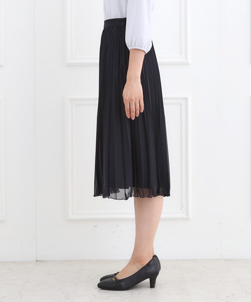 Reflect(リフレクト)の「【SS-4Lサイズ】シフォンジョーゼットプリーツスカート(スカート・レディース・ネイビー/ブラック・05/07/09/11/13/15 /17)」の17枚目の写真