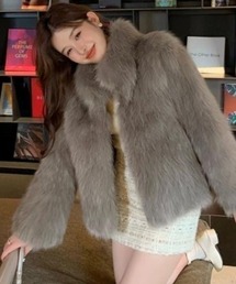 ブルゾン（ブラウン/茶色系・フェイクファー）ファッション通販 - ZOZOTOWN