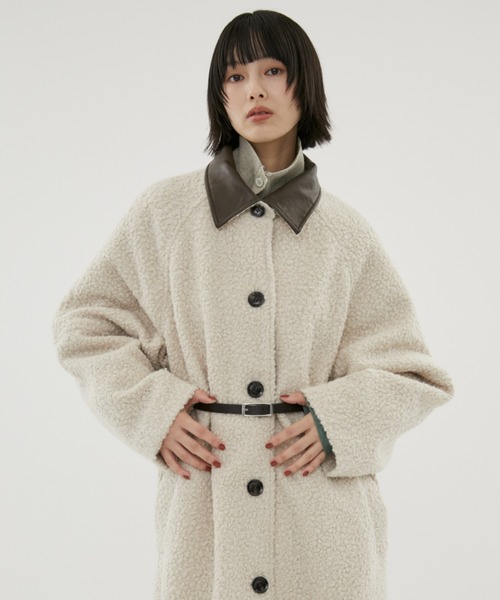 セール】ループツイードステンカラーコート（ステンカラーコート