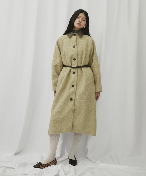 セール】ループツイードステンカラーコート（ステンカラーコート