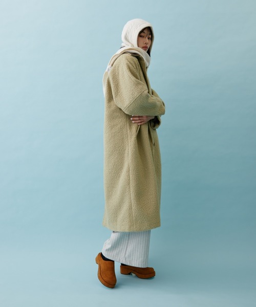 セール】ループツイードステンカラーコート（ステンカラーコート