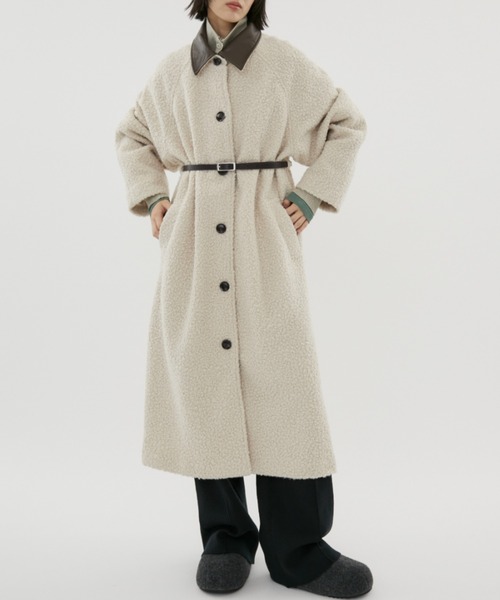セール】ループツイードステンカラーコート（ステンカラーコート