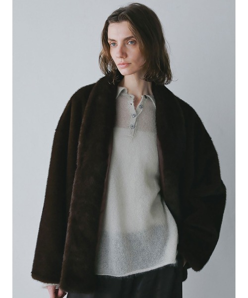 ファーライクショールジャケット（その他アウター）｜HER.（ハー）の