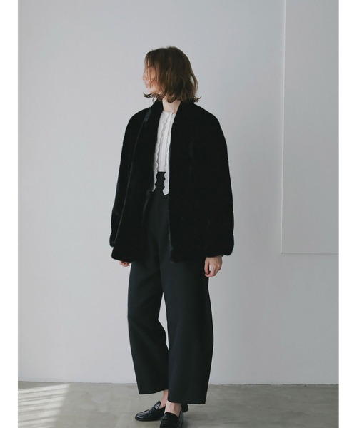 ファーライクショールジャケット（その他アウター）｜HER.（ハー）の