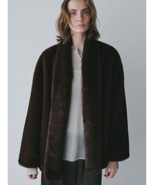 ファーライクショールジャケット（その他アウター）｜HER.（ハー）の