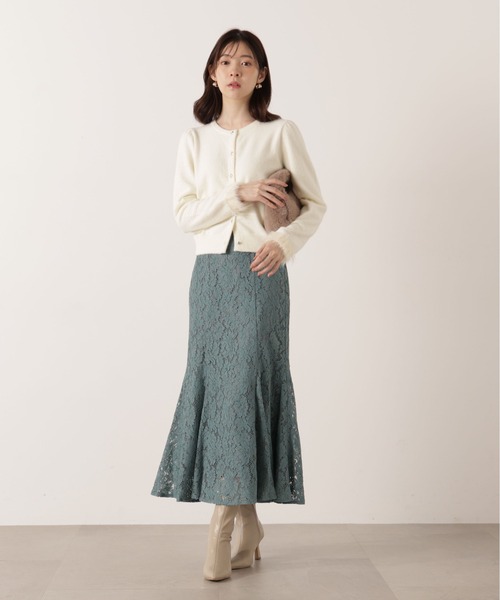 PROPORTION BODY DRESSING（プロポーションボディドレッシング）の「レースマーメイドスカート / 1215220103（スカート・レディース・ダークグレー/ブラウン/ブルー・P/S/MEDIUM）」の3枚目の写真