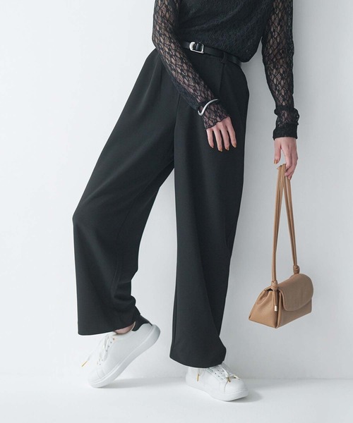 everyone ワイドイージーパンツ セール】イージーケアストレッチワイドパンツ/599597（その他パンツ