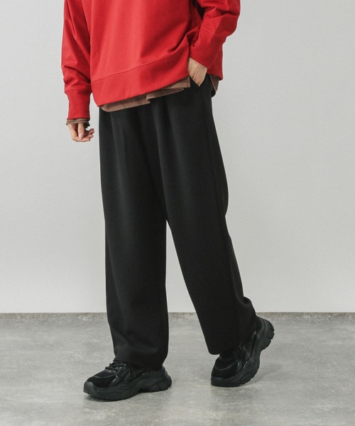 GLOBAL WORK（グローバルワーク）の「イージーケアストレッチワイドパンツ/599597（その他パンツ・レディース・オフホワイト/チャコールグレー/ベージュ系その他3/ブラック・SMALL/MEDIUM/LARGE）」の10枚目の写真