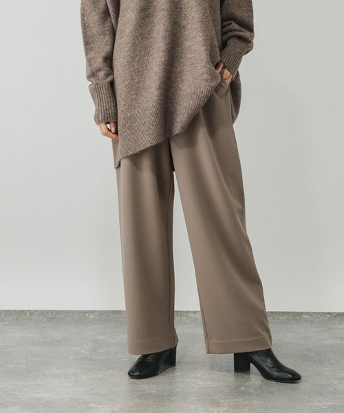 GLOBAL WORK（グローバルワーク）の「イージーケアストレッチワイドパンツ/599597（その他パンツ・レディース・オフホワイト/チャコールグレー/ベージュ系その他3/ブラック・SMALL/MEDIUM/LARGE）」の11枚目の写真