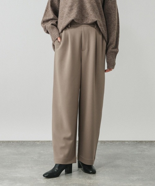 GLOBAL WORK（グローバルワーク）の「イージーケアストレッチワイドパンツ/599597（その他パンツ・レディース・オフホワイト/チャコールグレー/ベージュ系その他3/ブラック・SMALL/MEDIUM/LARGE）」の17枚目の写真
