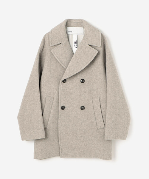 TICCA（ティッカ）の「TICCA | ウール Pコート WOMEN（ピーコート・レディース・ネイビー/ベージュ・F）」の9枚目の写真