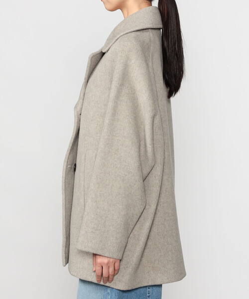 TICCA（ティッカ）の「TICCA | ウール Pコート WOMEN（ピーコート・レディース・ネイビー/ベージュ・F）」の7枚目の写真