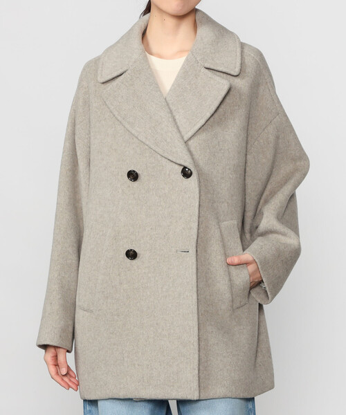 TICCA（ティッカ）の「TICCA | ウール Pコート WOMEN（ピーコート・レディース・ネイビー/ベージュ・F）」の3枚目の写真