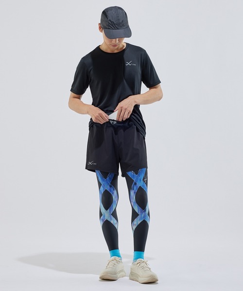 CW-X（シーダブリューエックス）の「ボトムス　ランニングパンツ　2分丈（その他パンツ・レディース・オリーブ/ブラック・L/M/XS/S）」の21枚目の写真