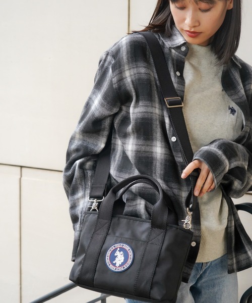 U.S. POLO ASSN.(ユーエスポロアッスン)の「【U.S. POLO ASSN.】 ユーエスポロアッスン Downtown ミニトートバッグ USPA-2717(トートバッグ・レディース・グレー/ベージュ/ネイビー/ブラック・FREE)」の10枚目の写真