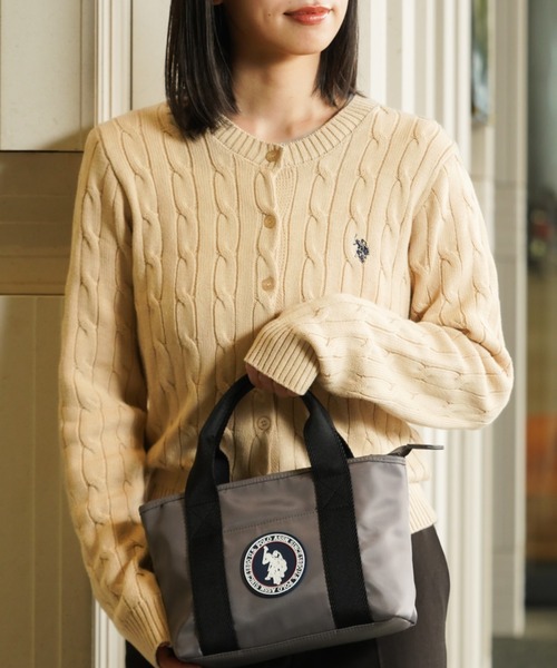 U.S. POLO ASSN.(ユーエスポロアッスン)の「【U.S. POLO ASSN.】 ユーエスポロアッスン Downtown ミニトートバッグ USPA-2717(トートバッグ・レディース・グレー/ベージュ/ネイビー/ブラック・FREE)」の12枚目の写真