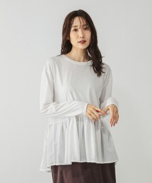 GLOBAL WORK | ヘビロッTEEアソート切り替えプルオーバー/580895(Tシャツ/カットソー)