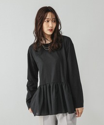 GLOBAL WORK | ヘビロッTEEアソート切り替えプルオーバー/580895(Tシャツ/カットソー)