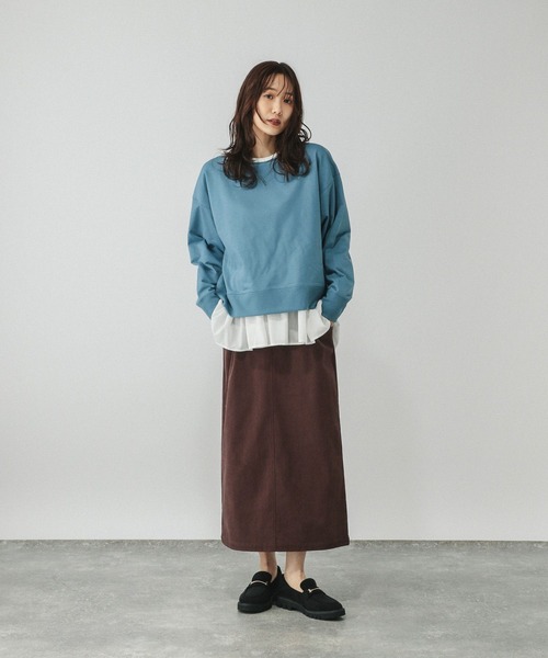 GLOBAL WORK（グローバルワーク）の「ヘビロッTEEアソート切り替えプルオーバー/580895（Tシャツ/カットソー・レディース・ホワイト系その他2/ホワイト/ブラック・LARGE/MEDIUM）」の4枚目の写真