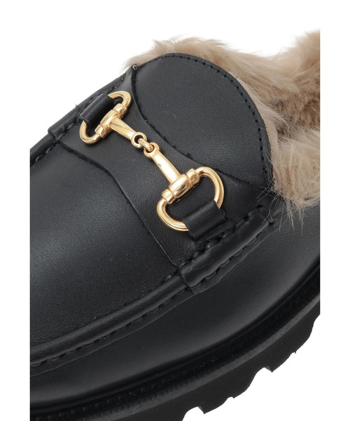 1er Arrondissement（プルミエアロンディスモン）の「＜CAMINANDO/カミナンド＞SHEARING-LINED ビットファーローファー（その他シューズ・レディース・ブラック系その他3・L/M/S）」の10枚目の写真