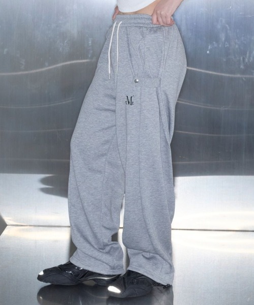 MUCENT（ムセント）の「MUCENT／サイドボタンパンツ（スウェットパンツ