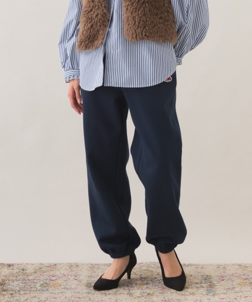 OMNES（オムネス）の「OMNES×FRUIT OF THE LOOM 裏起毛スウェットパンツ（スウェットパンツ・レディース・ネイビー/グレー・LARGE/MEDIUM）」の8枚目の写真